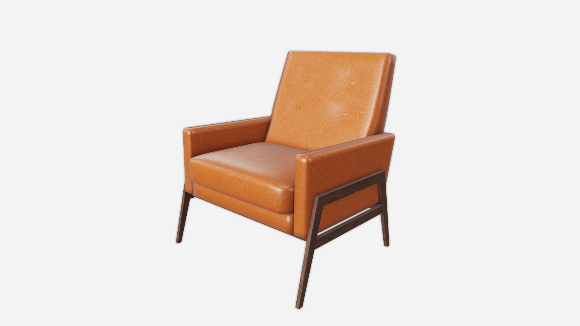 Mid Century Leather Chair